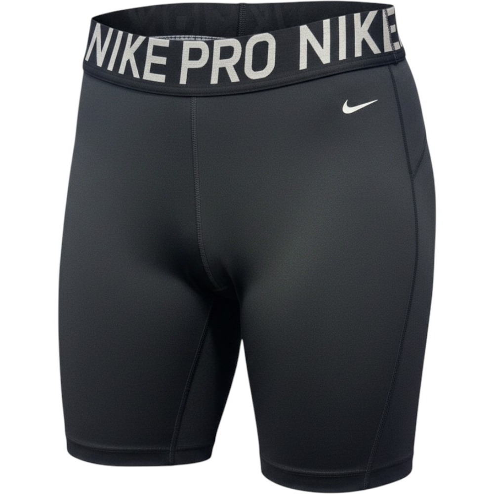 Nike Pro Biker Shorts Womens Large Black Polyester Spandex Mesh Athletic Gym